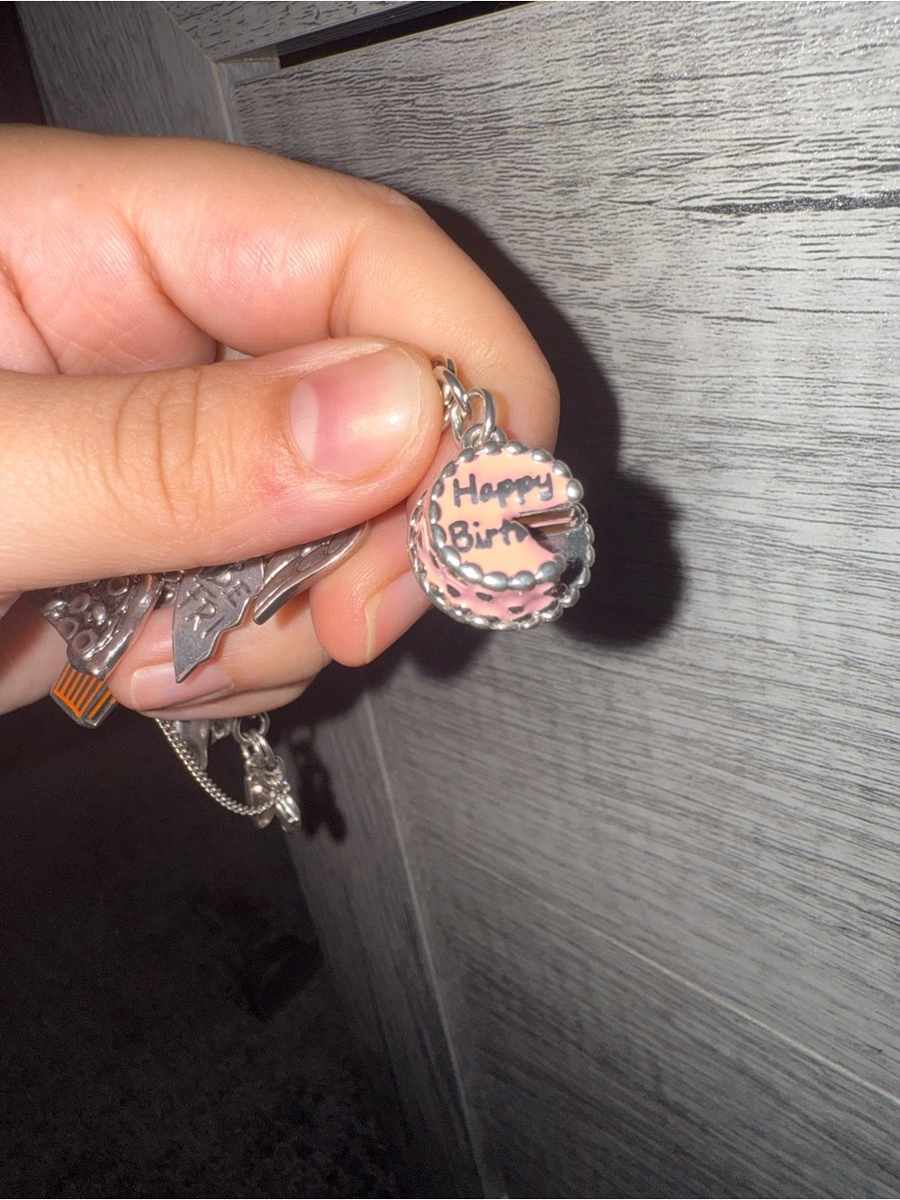 James Avery Pink Enamel Birthday Cake Charm - Picture 5 of 6